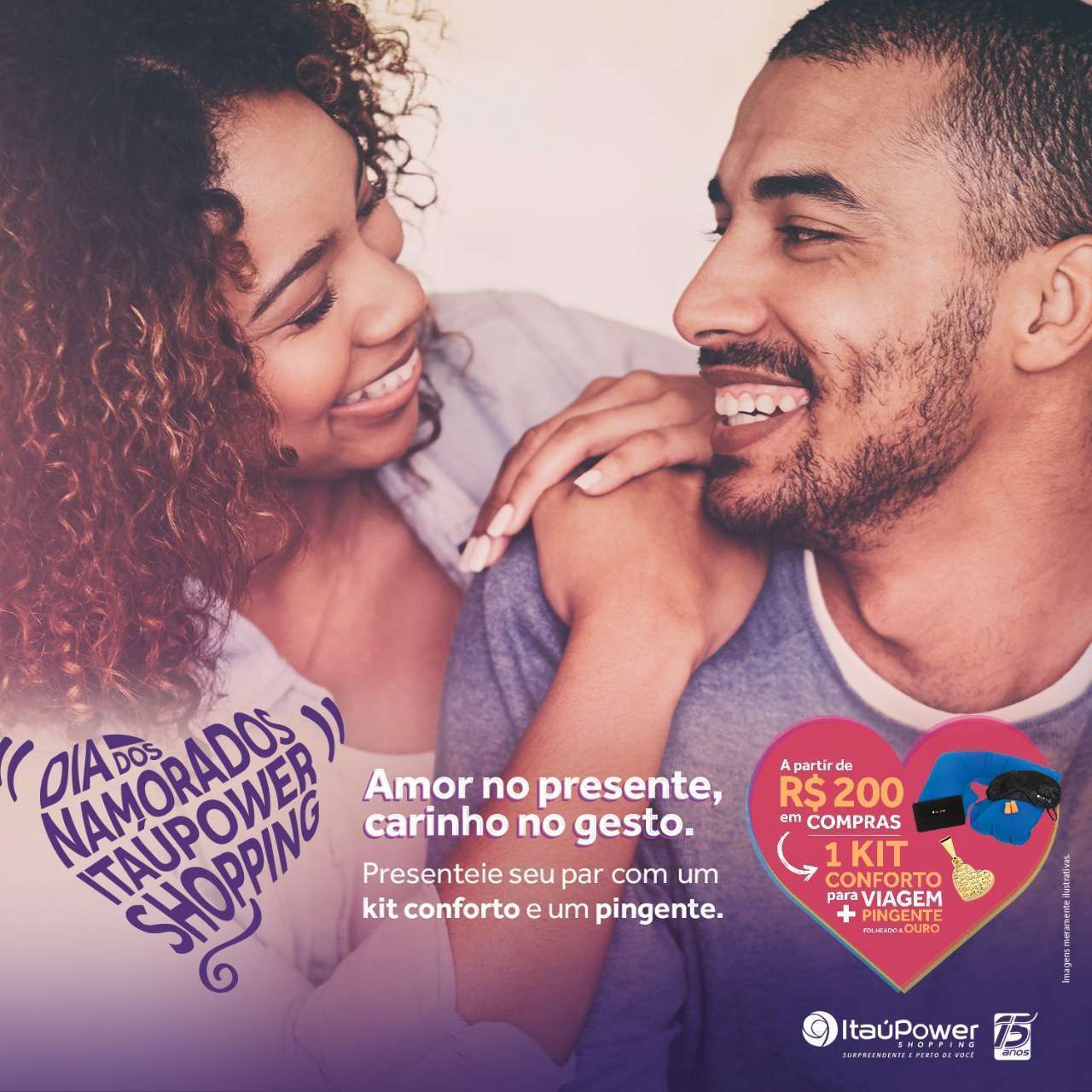 Dia dos Namorados no ItaúPower Shopping: aqui seu amor vale presentes em dobro!
