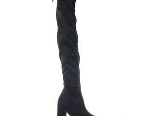 Bota Feminina Over The Knee Salto Grosso Via Marte - 021014