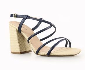 Sandália Feminina Casual Salto Bloco Miss Diva - 4886947