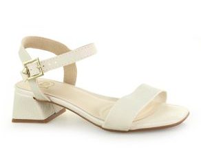 Sandália Infantil Feminina Casual Molekinha - 234710029872 - Branco e Off/29